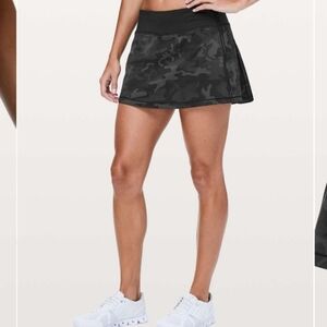 Lululemon Pace Rival Skirt (Regular)  Camo Multi Grey sz6